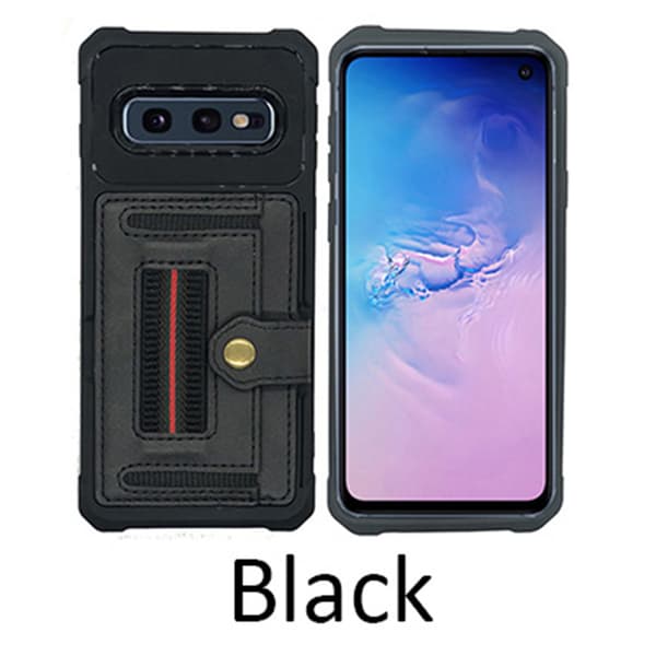 Samsung Galaxy S10E - Skyddande Skal med Kortfack