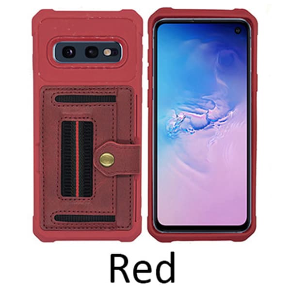 Samsung Galaxy S10E - Skyddande Skal med Kortfack