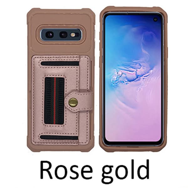 Samsung Galaxy S10E - Skyddande Skal med Kortfack