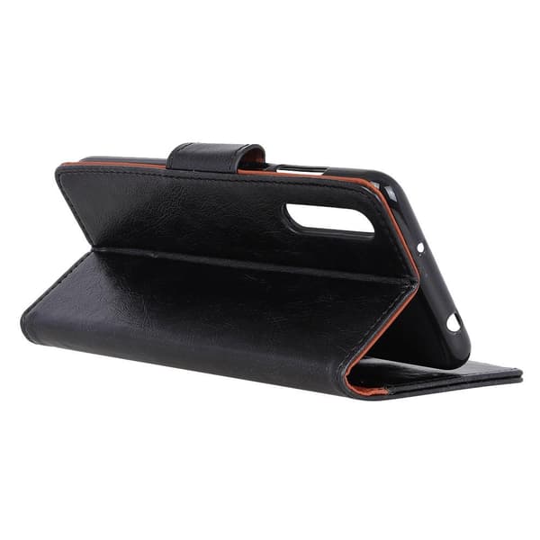 Sony Xperia 10 II  Textured Split Wallet Case - Black