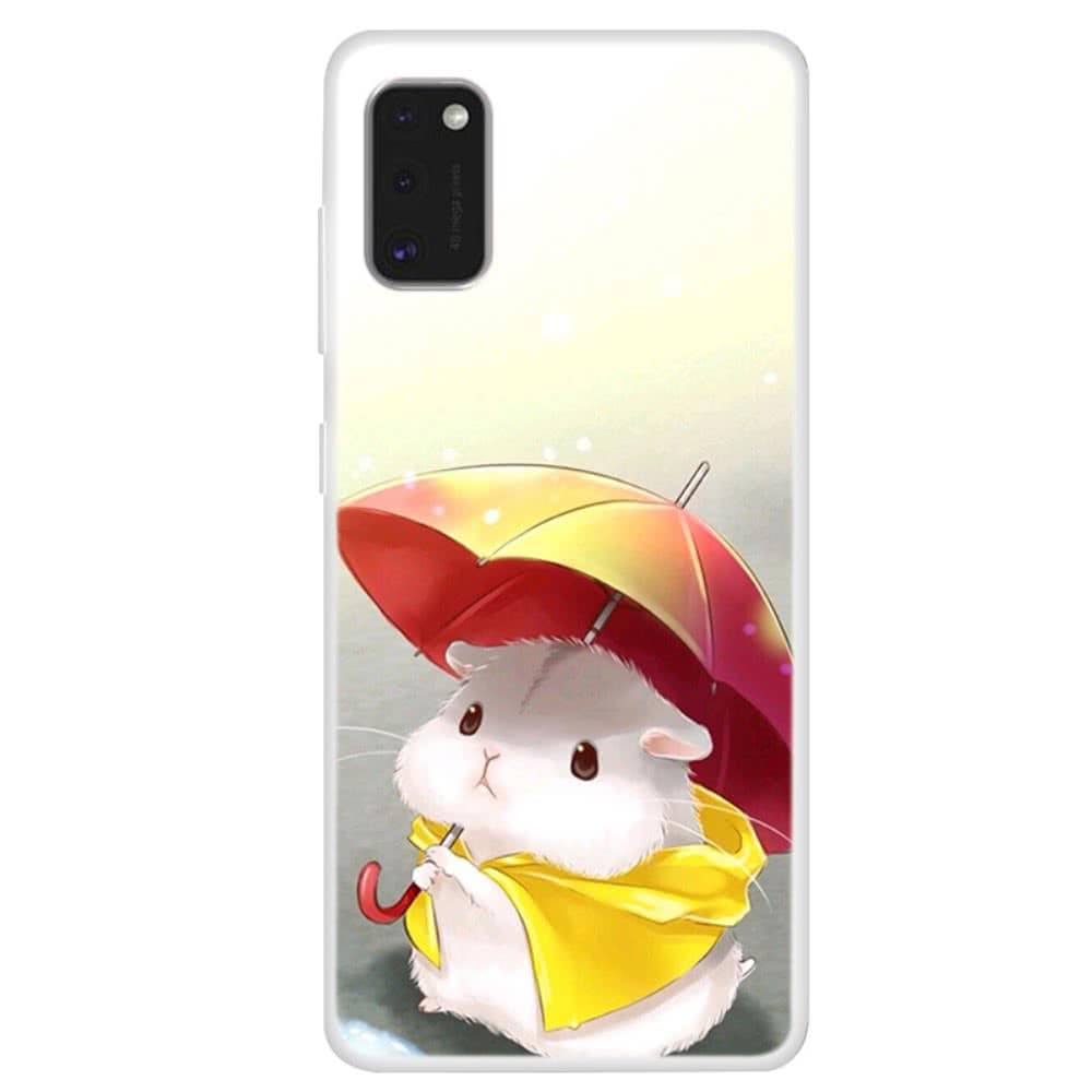 Samsung Galaxy A41 Kuori Aihe Hamsteri Sateenvarjo