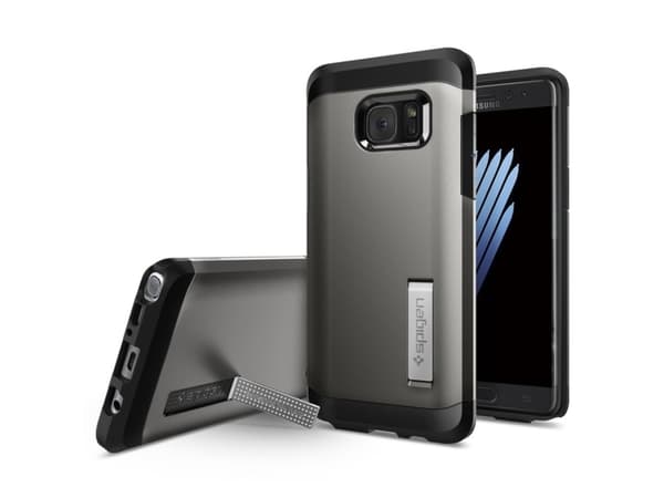 Spigen Tough Armor, Omslag, Samsung, Galaxy Note 7, 14,5 cm (5.7"), Svart, Grå