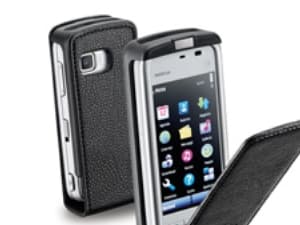 Cellular Line FLAP ESSENTIAL - Eske for mobiltelefon - økolær - svart - for Samsung Galaxy S II