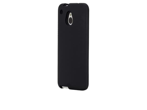 Case-Mate Tough - Skydd för mobiltelefon - silikon, polykarbonat - svart/svart - för HTC One Mini