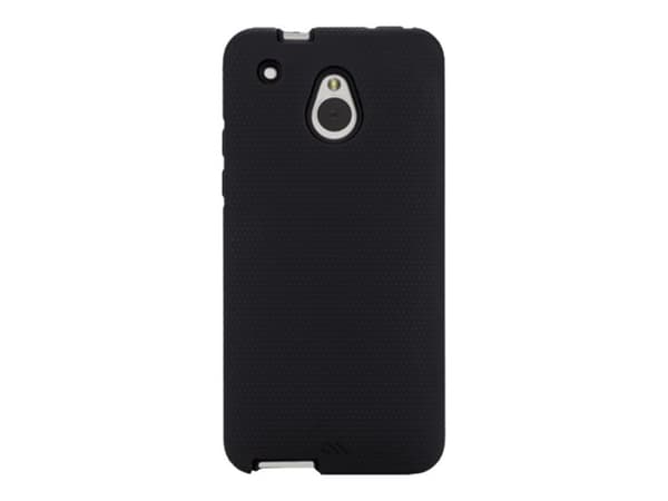 Case-Mate Tough - Skydd för mobiltelefon - silikon, polykarbonat - svart/svart - för HTC One Mini
