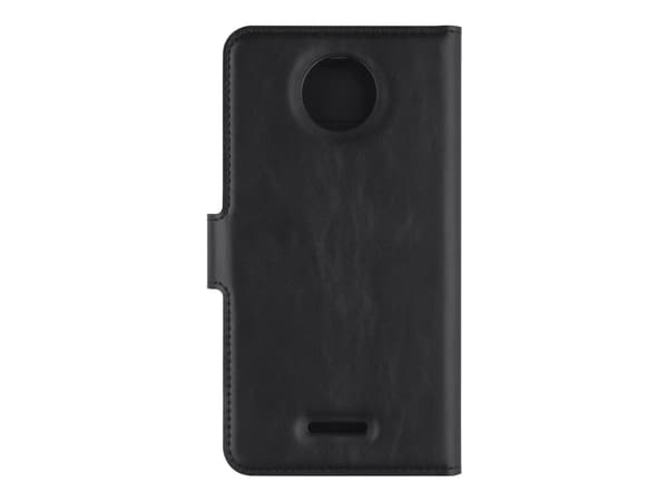 KEY Core Slim Wallet - Lommebok for mobiltelefon - polyuretan - svart - for Motorola Moto C Plus