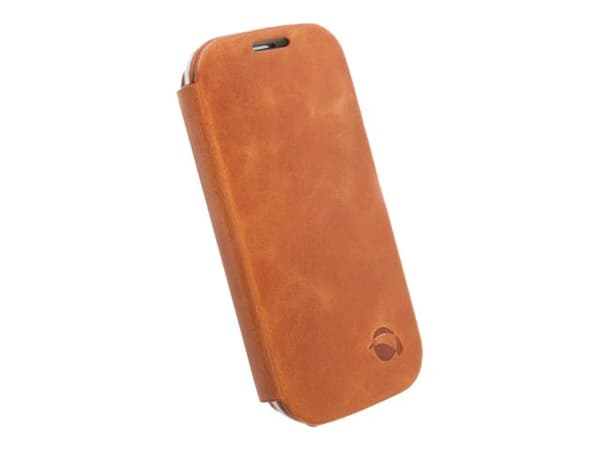 Krusell Flipcover Kiruna - Skydd för mobiltelefon - kamel - för Samsung Galaxy S III