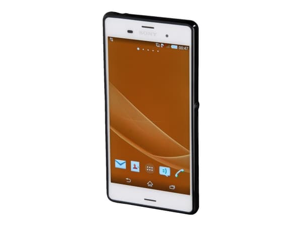 Hama "Crystal" - Baksidedeksel for mobiltelefon - termoplast-polyuretan (TPU) - svart - for Sony XPERIA Z3