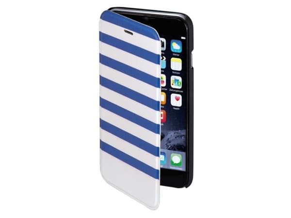 Hama Stripes, Folio, Apple, iPhone 6/6s, 11,9 cm (4.7"), Blå, Hvit