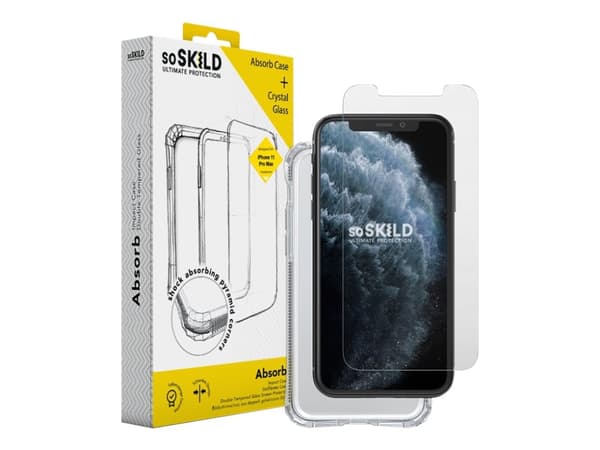 SoSkild Absorb 2.0, Suojus, Apple, iPhone 11 Pro Max, 16,5 cm (6.5"), Läpinäkyvä