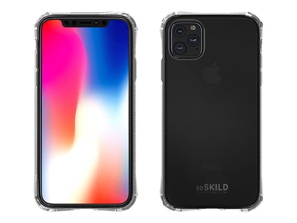SoSkild Absorb Impact Case - Baksidedeksel for mobiltelefon - gummi - gjennomsiktig - for Apple iPhone 11 Pro Max