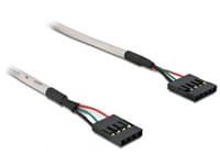 Delock - USB-kabel - 4 stifts USB 2.0-rubrik (hona) till 5 stifts USB 2.0-rubrik (hona) - 50 cm