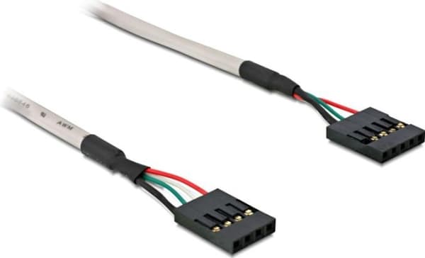 Delock - USB-kabel - 4 stifts USB 2.0-rubrik (hona) till 5 stifts USB 2.0-rubrik (hona) - 50 cm