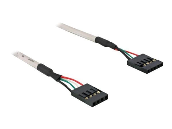 Delock - USB-kabel - 4 stifts USB 2.0-rubrik (hona) till 5 stifts USB 2.0-rubrik (hona) - 50 cm