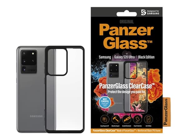 PanzerGlass 0240, Suojus, Samsung, Samsung - Galaxy S20 Ultra, 17,5 cm (6.9"), Musta