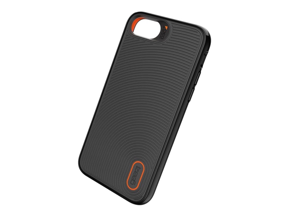 Gear4 Battersea - Baksidedeksel for mobiltelefon - polykarbonat, D3O, termoplast-polyuretan (TPU) - svart - smaldesign - for Apple iPhone SE (2nd gen