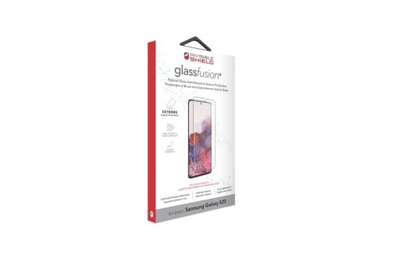 InvisibleShield GlassFusion+, Samsung, Galaxy S20, Pölynkestävä, Naarmuuntumisenkestävä, Läpinäkyvä, 1 kpl