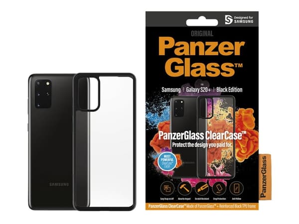 PanzerGlass 0239, Suojus, Samsung, Samsung - Galaxy S20+, 17 cm (6.7"), Musta