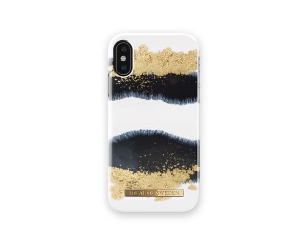 IDEAL OF SWEDEN Fashion Case S/S19 - Baksidedeksel for mobiltelefon - plastikk - glansende lakris - for Apple iPhone X, XS