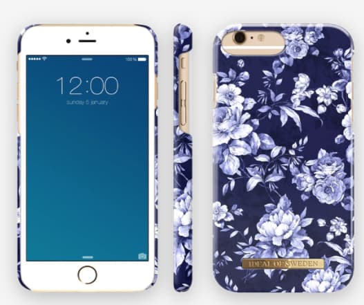 IDEAL OF SWEDEN Fashion Case S/S18 - Baksidesskydd för mobiltelefon - plast - seglarblå blomma - för Apple iPhone 6 Plus, 6s Plus, 7 Plus, 8 Plus