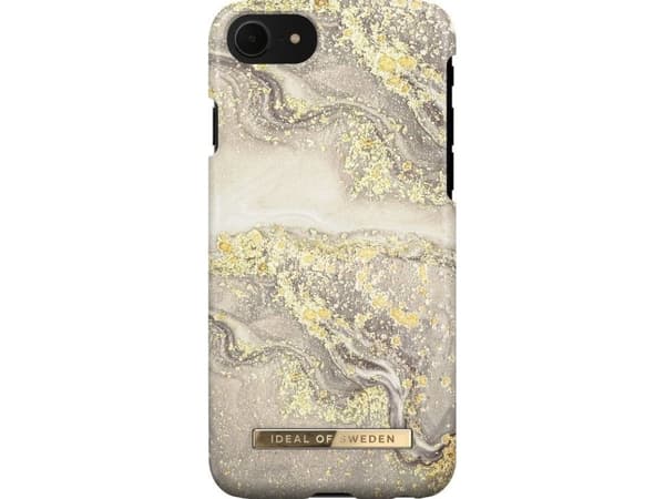 iDeal of Sweden Sparkle Greige Marble, Suojus, Apple, iPhone 6/6s, iPhone 7, iPhone 8, iPhone SE (2020), 11,9 cm (4.7"), Harmaa, Keltainen