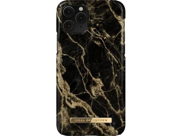 IDEAL OF SWEDEN Fashion Case S/S20 - Baksidesskydd för mobiltelefon - plast - gyllene rökmarmor - för Apple iPhone 11 Pro, X, XS