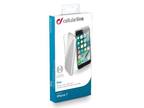 Cellularline 8018080276651, Etui, Apple, iPhone 7, 11,9 cm (4.7"), Gjennomsiktig