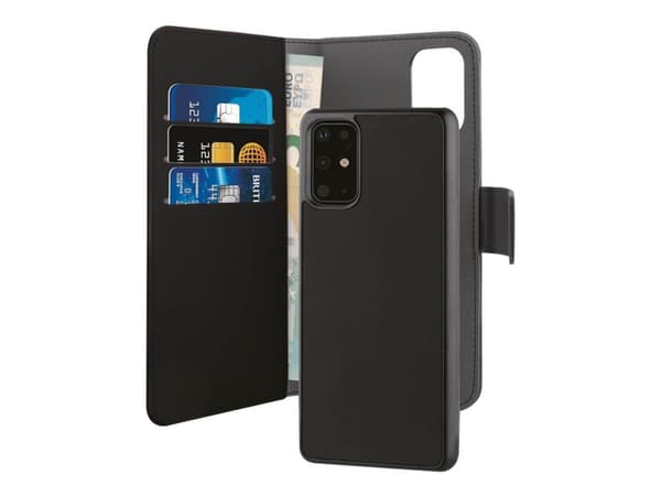 PURO Detachable Case - Vikbart fodral för mobiltelefon - eco-läder - svart - för Huawei P40 Pro