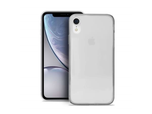 PURO Ultra-Slim "0.3 Nude" - Baksidesskydd för mobiltelefon - termoplastisk polyuretan (TPU) - transparent - för Apple iPhone XR