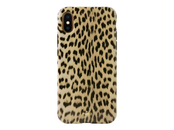 PURO Glam Leopard - Baksidedeksel for mobiltelefon - Leopard - for Apple iPhone XS Max
