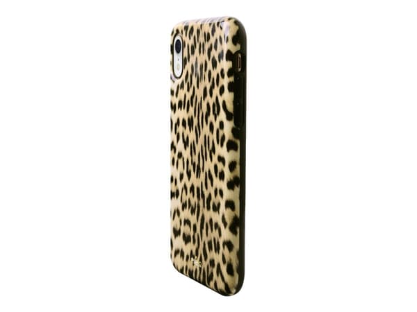 PURO Glam Leopard - Baksidesskydd för mobiltelefon - Leopard - för Apple iPhone XR