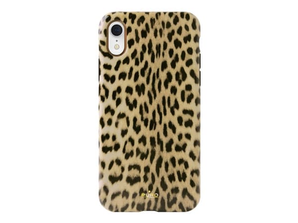 PURO Glam Leopard - Baksidesskydd för mobiltelefon - Leopard - för Apple iPhone XR
