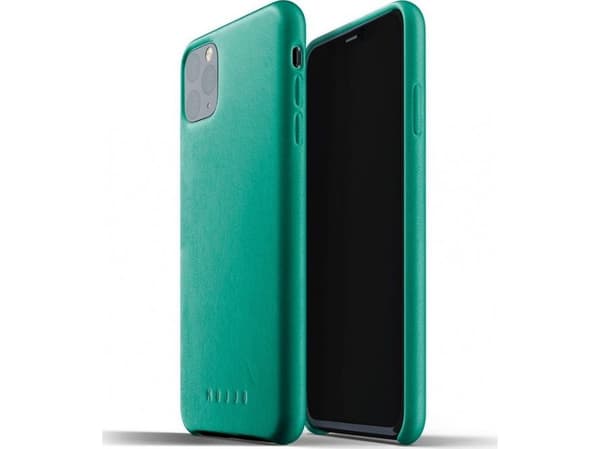 Mujjo Mujjo Mujjo Täysnahkakotelo - Nahkakotelo iPhone 11 Pro Maxille (vihreä)