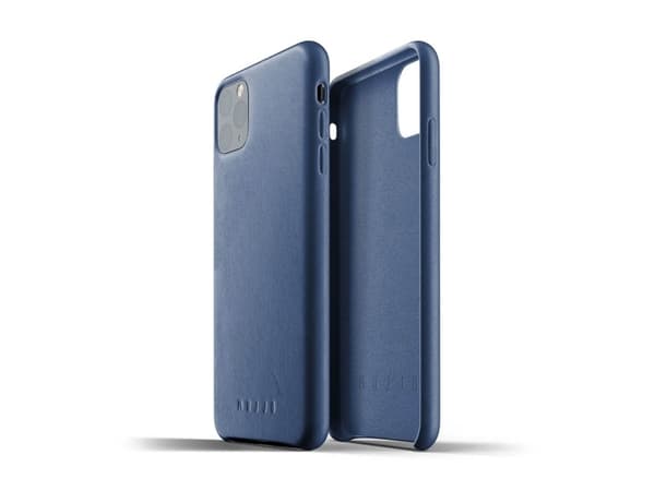 Mujjo Full Odinis dėklas for iPhone 11 Pro Max - Monaco Mėlyna