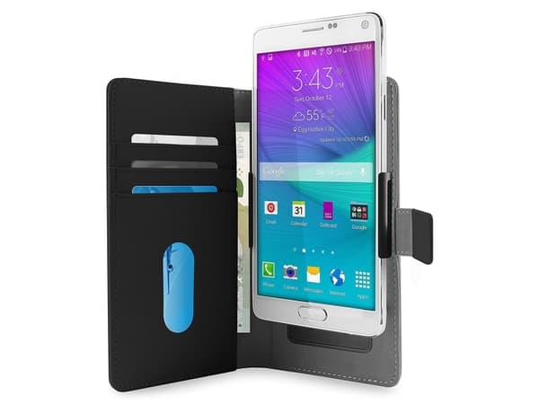 PURO Smart Wallet - Lommebok for mobiltelefon - økolær - svart