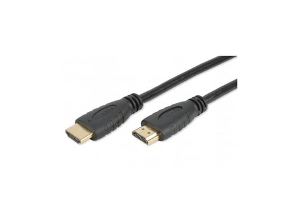 TECHly - HDMI-kabel med Ethernet - HDMI hann til HDMI hann - 50 cm - dobbeltisolert - svart - formstøpt