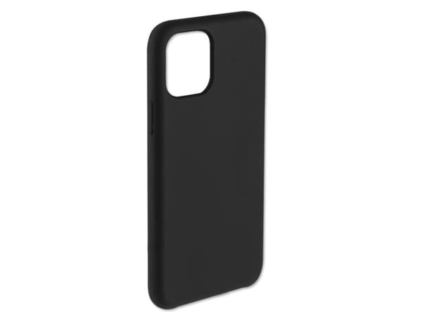 4smarts Cupertino - Baksidedeksel for mobiltelefon - væskesilikon - svart - for Apple iPhone 11