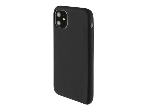 4smarts Cupertino - Baksidedeksel for mobiltelefon - væskesilikon - svart - for Apple iPhone 11