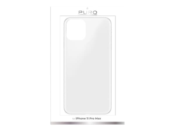 PURO 0.3 Nude - Baksidedeksel for mobiltelefon - termoplast-polyuretan (TPU) - gjennomsiktig - for Apple iPhone 11 Pro Max
