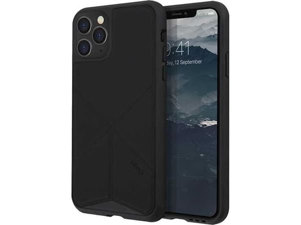 Uniq UNIQ Kotelo Transforma iPhone 11 Pro musta / eebenpuu musta