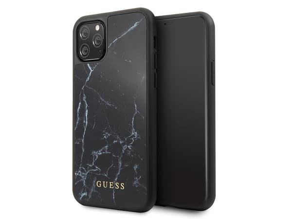 Kotelo Guess GUHCN65HYMABK iPhone 11 Pro Max musta/musta marmorilasi