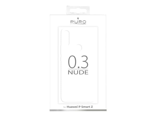 PURO 0.3 Nude - Baksidedeksel for mobiltelefon - termoplast-polyuretan (TPU) - gjennomsiktig - for Huawei P Smart Z