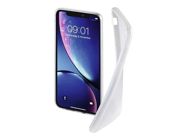 Hama Essential Line "Crystal Clear" - Baksidesskydd för mobiltelefon - termoplastisk polyuretan (TPU) - transparent - för Apple iPhone XR