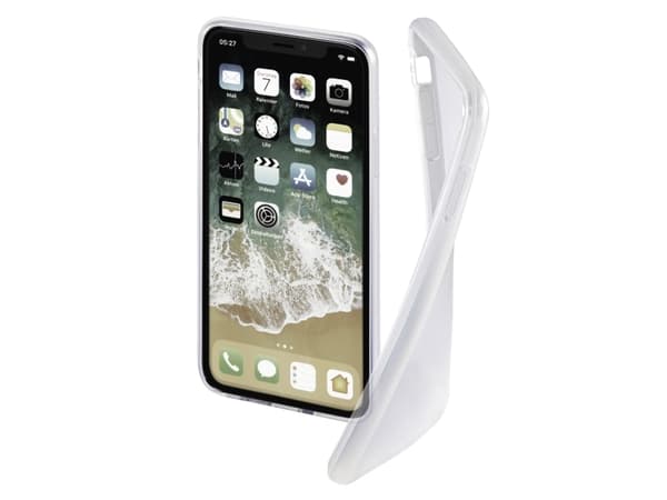 Hama Essential Line "Crystal Clear" - Baksidedeksel for mobiltelefon - termoplast-polyuretan (TPU) - gjennomsiktig - for Apple iPhone X, XS