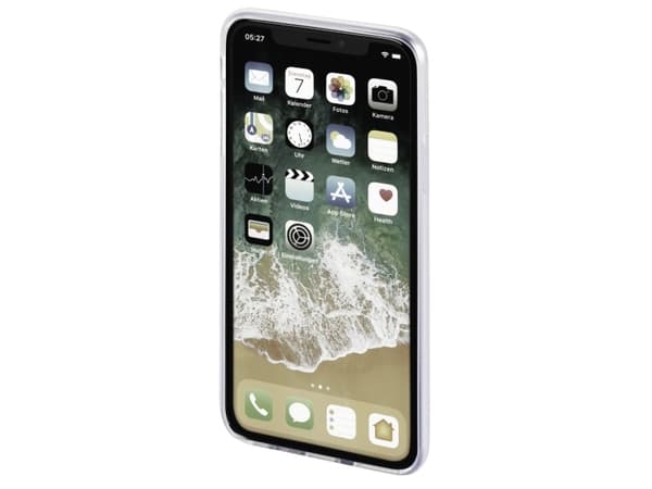 Hama Essential Line "Crystal Clear" - Baksidedeksel for mobiltelefon - termoplast-polyuretan (TPU) - gjennomsiktig - for Apple iPhone X, XS
