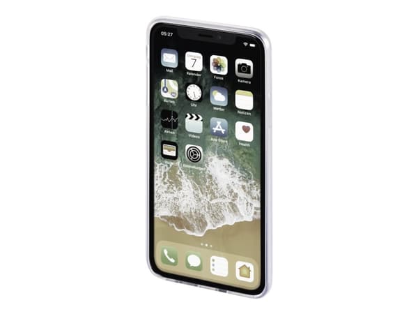 Hama Essential Line "Crystal Clear" - Baksidedeksel for mobiltelefon - termoplast-polyuretan (TPU) - gjennomsiktig - for Apple iPhone X, XS