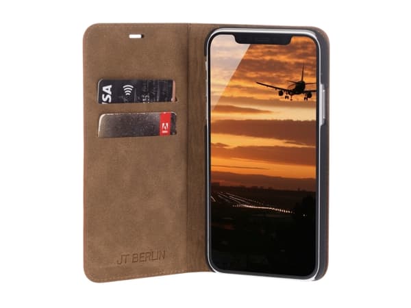 JT BERLIN Tegel, Lommebok-etui, Apple, iPhone SE (2020) iPhone 7 iPhone 8, 11,9 cm (4.7"), Brun