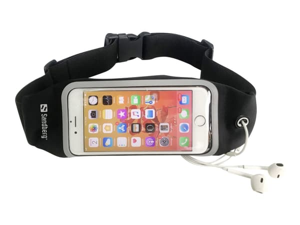 Sandberg Sport Belt Pouch 4.7" mobiltelefonetui 11,9 cm (4.7") Midjebåndsetui Sort