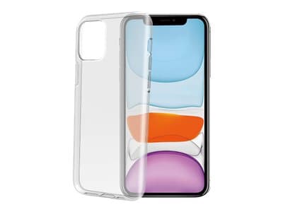 Celly Gelskin - Baksidesskydd för mobiltelefon - termoplastisk polyuretan (TPU) - transparent - för Apple iPhone 11