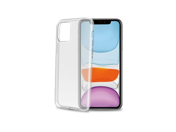 Celly Gelskin - Baksidesskydd för mobiltelefon - termoplastisk polyuretan (TPU) - transparent - för Apple iPhone 11